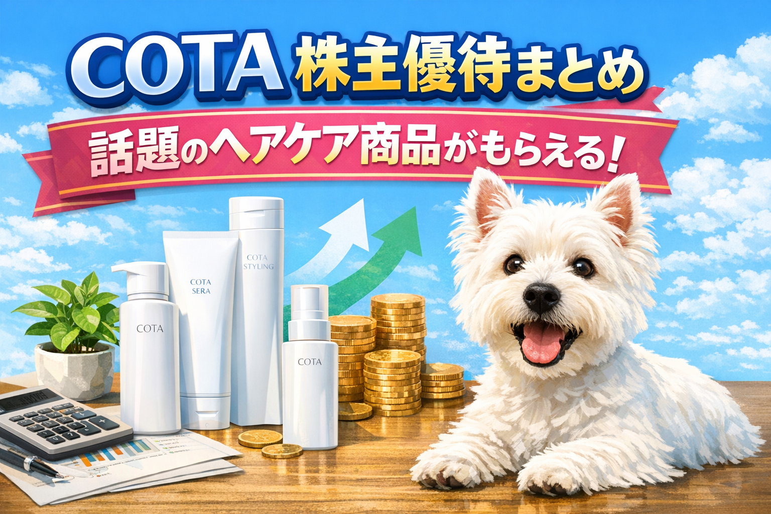 COTA株主優待まとめ｜ウエスティとヘアケア商品アイキャッチ