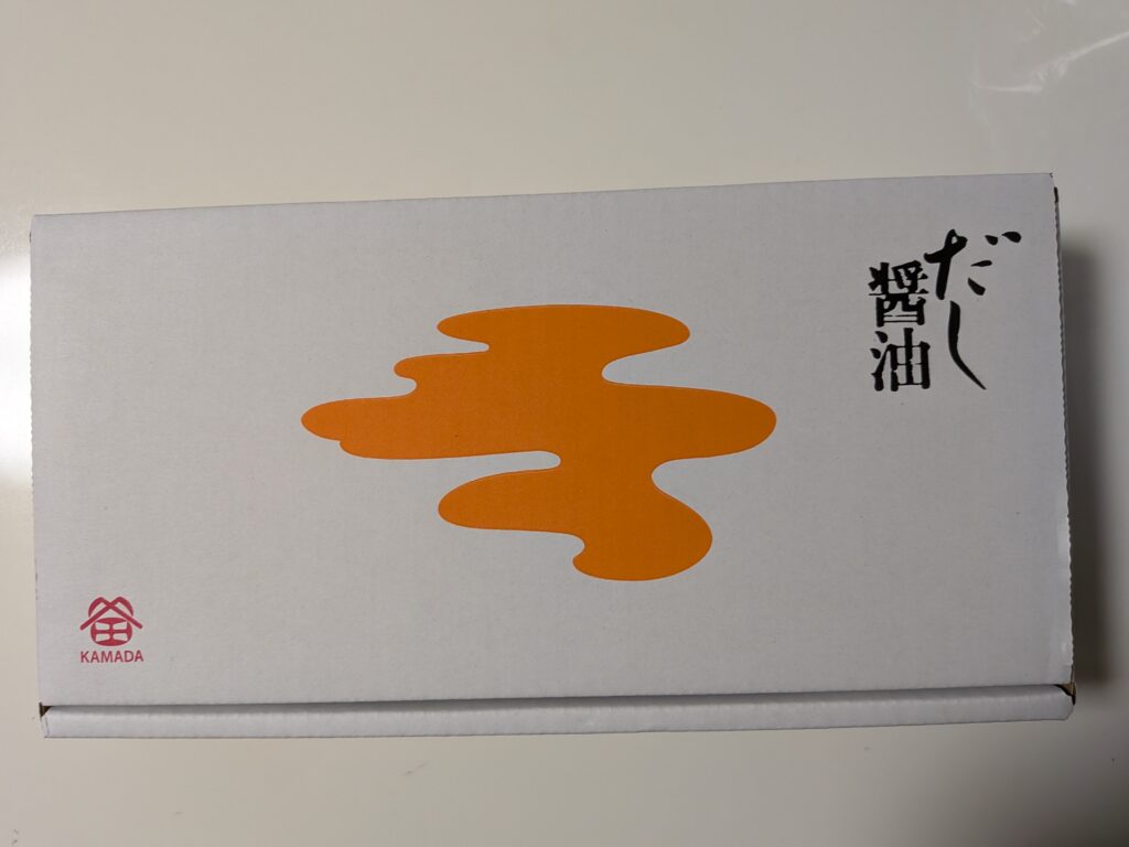 日本管財ホールディングス(9347)の株主優待で選んだ鎌田醤油だし醤油5個詰合せの外箱