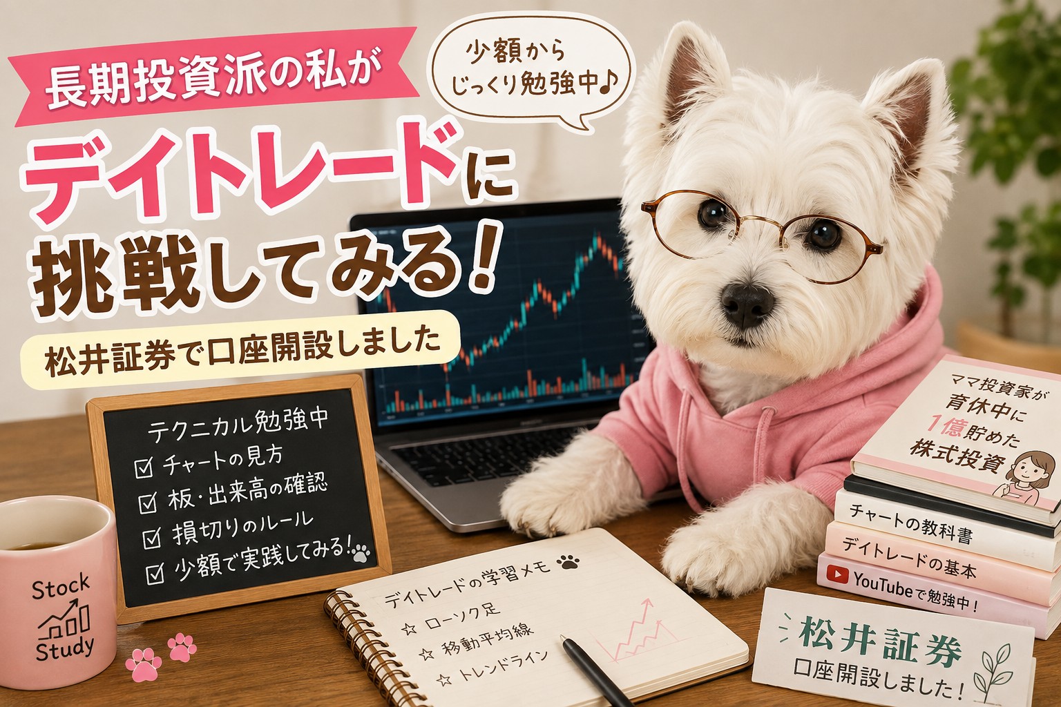 長期投資派のしろいぬが松井証券でデイトレード用の口座を開設